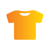 Orange t-shirt icon